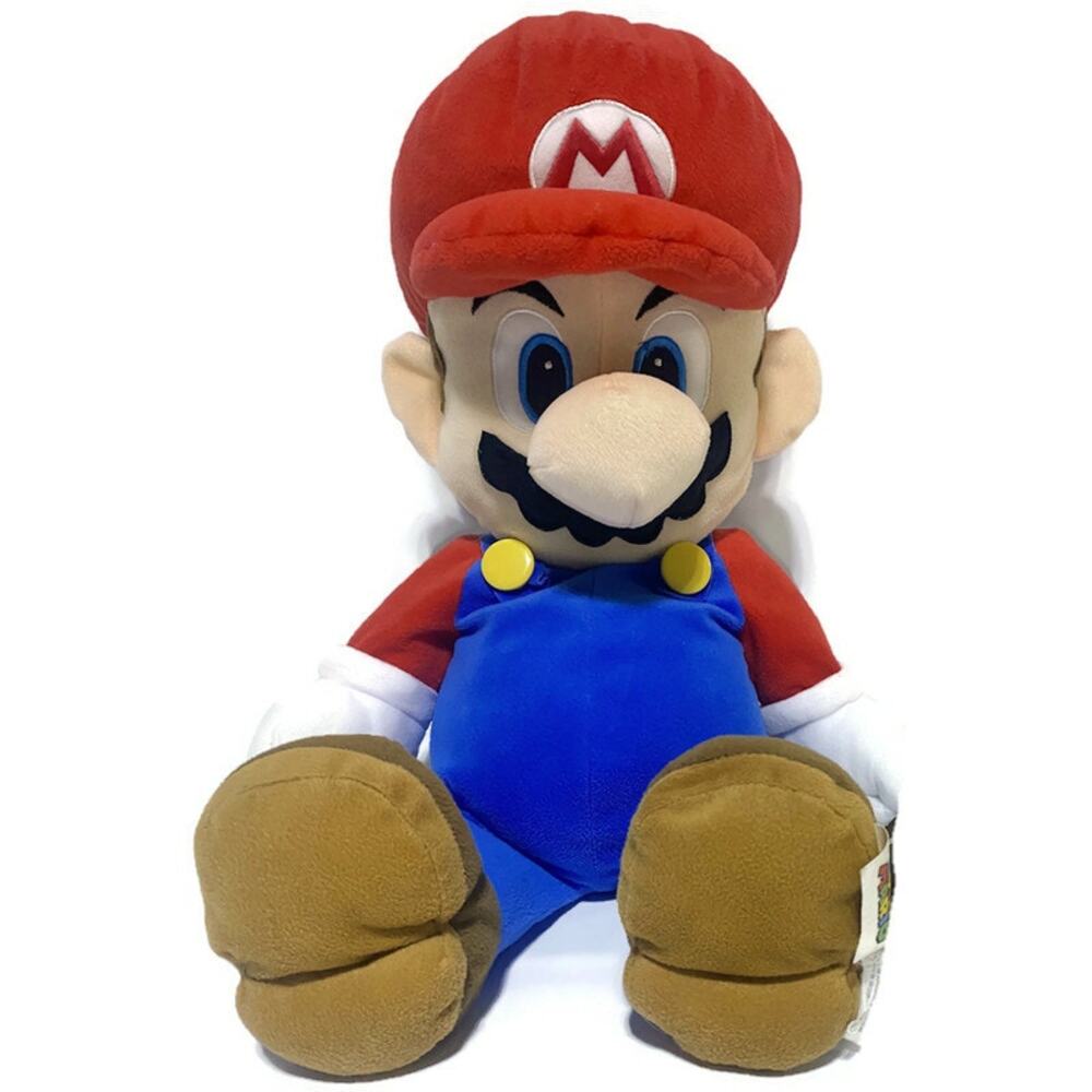 Super Mario Plush Stuffed Toy 20" Long by Nintendo Red & Blue